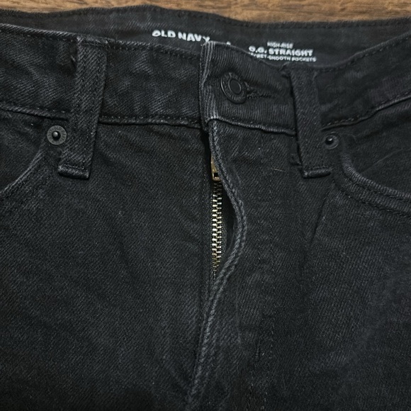 Old Navy High-Rise OG Straight Secret-Smooth Pockets Black Denim Jean Shorts - Picture 3 of 3